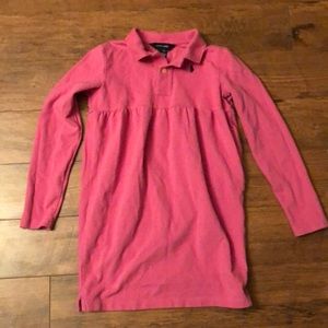 Pink Ralph Lauren long sleeve Polo Dress size 8/10